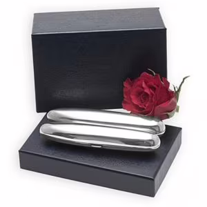 antieke zilveren sigarenkoker