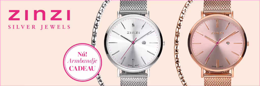Zinzi horloge actie gratis armbandje