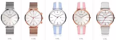De nieuwe collectie Zinzi horloges met gestreepte horlogebanden en parelmoer wijzerplaat