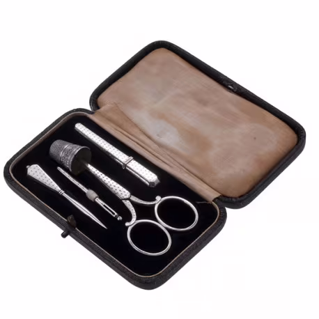 Zilver naaigarnituur