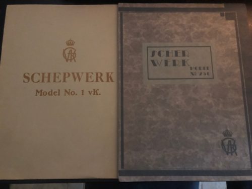 De originele verkoopbrochures van Gerritsen & Van Kempen te Zeist voor model Haags lofje en model 250.