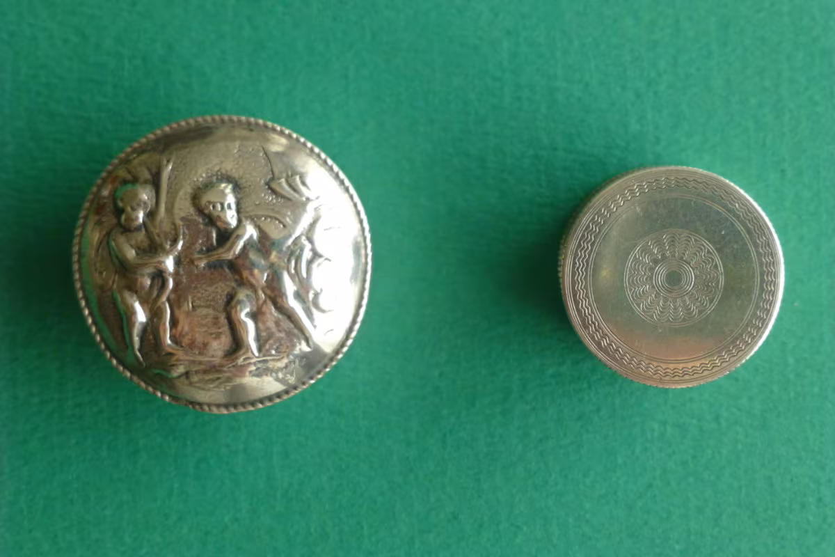 antiek zilveren wasdoosje