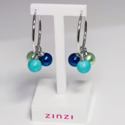 Zinzi creolen met creoolhangers Zilver.nl