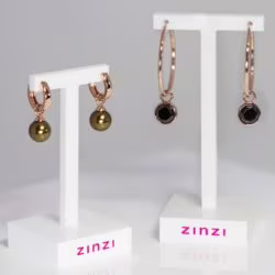 Zinzi creolen met creoolhangers Zilver.nl