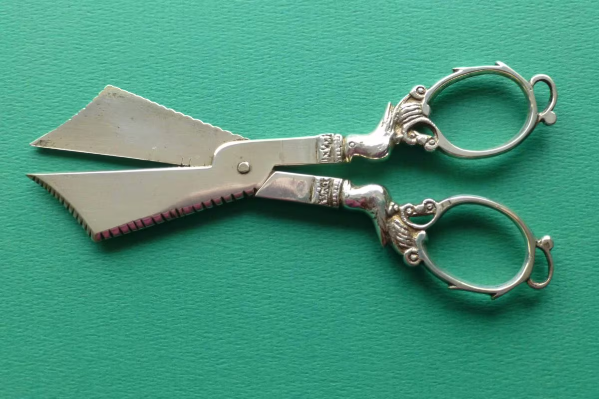 Antieke zilveren schaar Zilver.nl