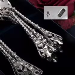 Art Nouveau taartvorkjes zilver bij Zilver.nl