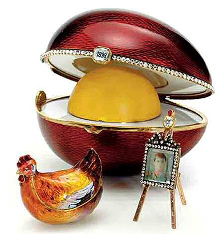 Fabergé egg 1898 Hen ei HM King Farouk's Blog Zilver.nl