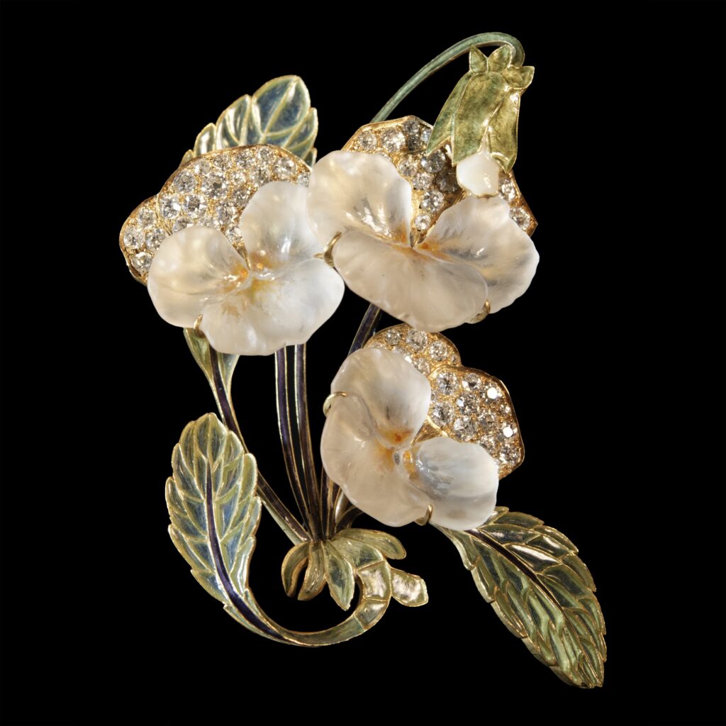 Broche viooltjes Rene Lalique