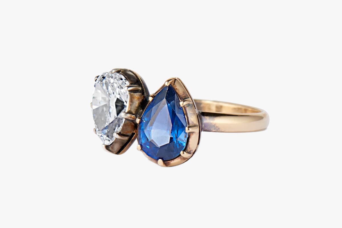 Toi et Moi ring saffier diamant van Napoleon en Josephine Blog Zilver.nl