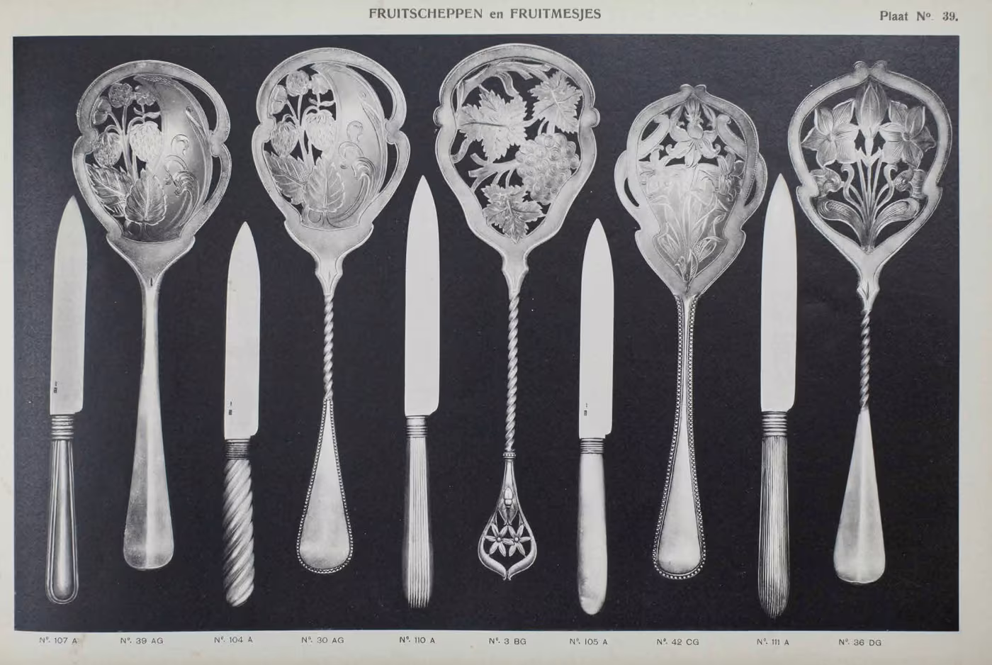 Zilver schepwerk Art Nouveau