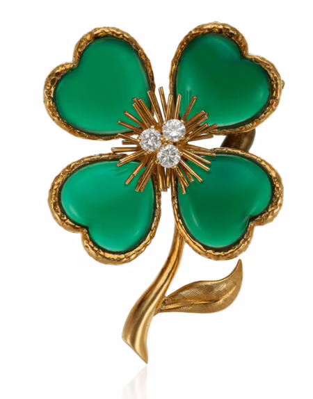 Gouden broche klavertje vier van Cleef & Arpels Blog Zilver.nl