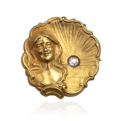 Gouden medaille broche art nouveau Blog Zilver.nl