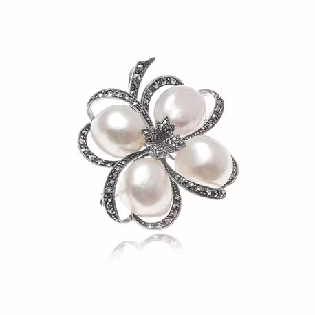Zilveren broche parels markasiet Blog Zilver.nl