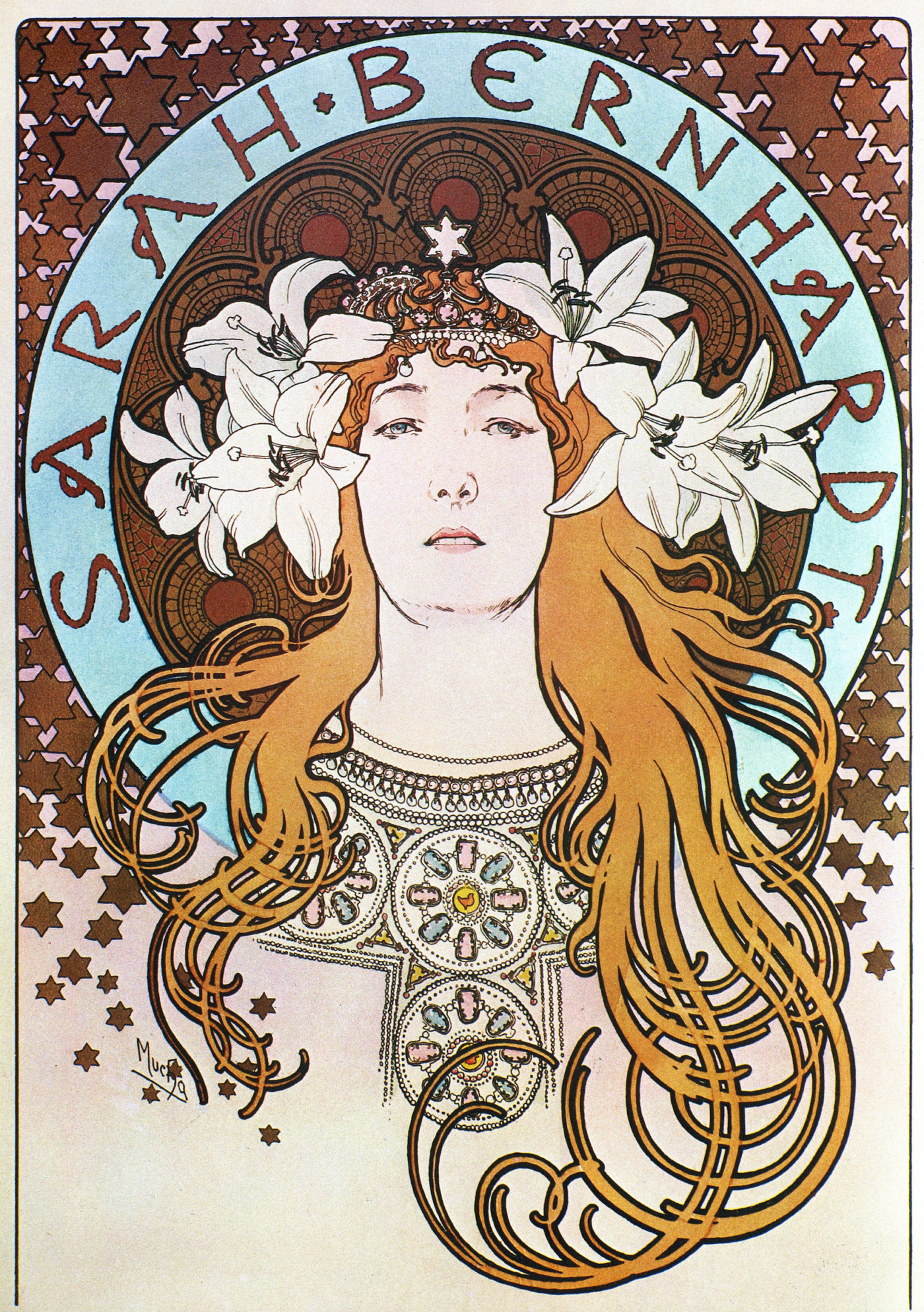 Sarah Bernhardt afgebeeld op een affiche van Alphonse Mucha Blog Zilver.nl