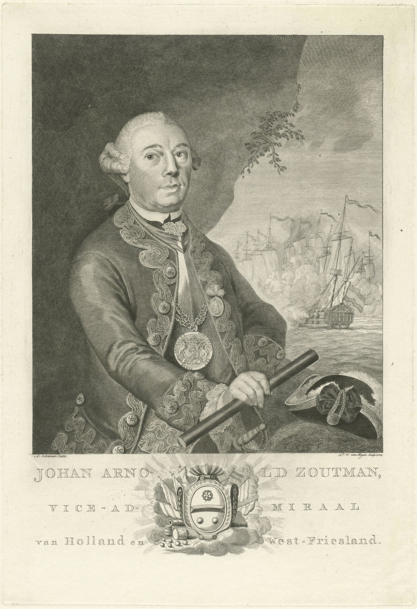 Portret van Johan Arnold Zoutman 1792 Het Rijksmuseum