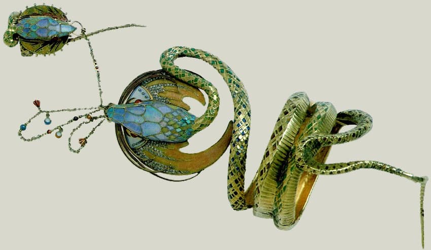 Gouden slangenarmband met ring van Mucha- Fouquet Blog Zilver.nl