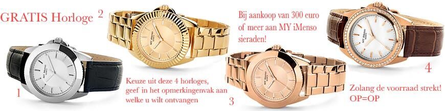 My iMenso actie gratis horloge Blog Zilver.nl